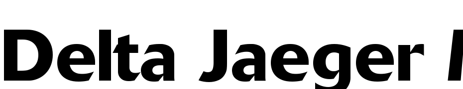 Delta Jaeger Medium Yazı tipi ücretsiz indir